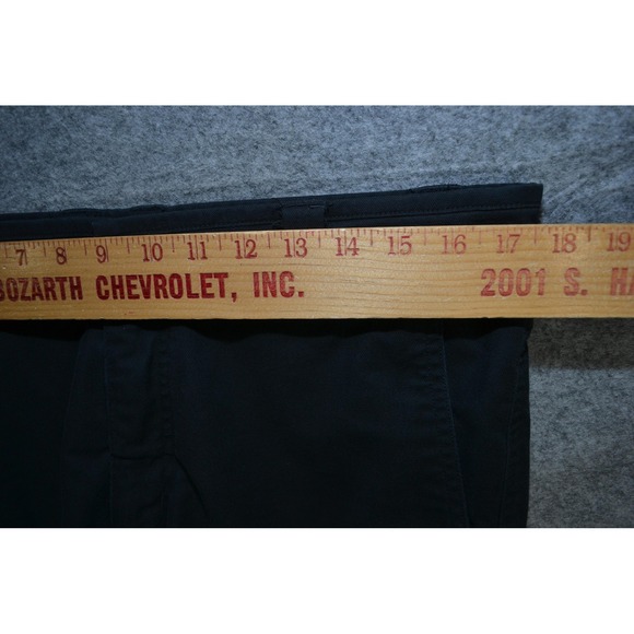 Livsn Pants Mens 33x32 Black Stretch Twill Hiking Zip Pocket Organic Cotton - Picture 14 of 16